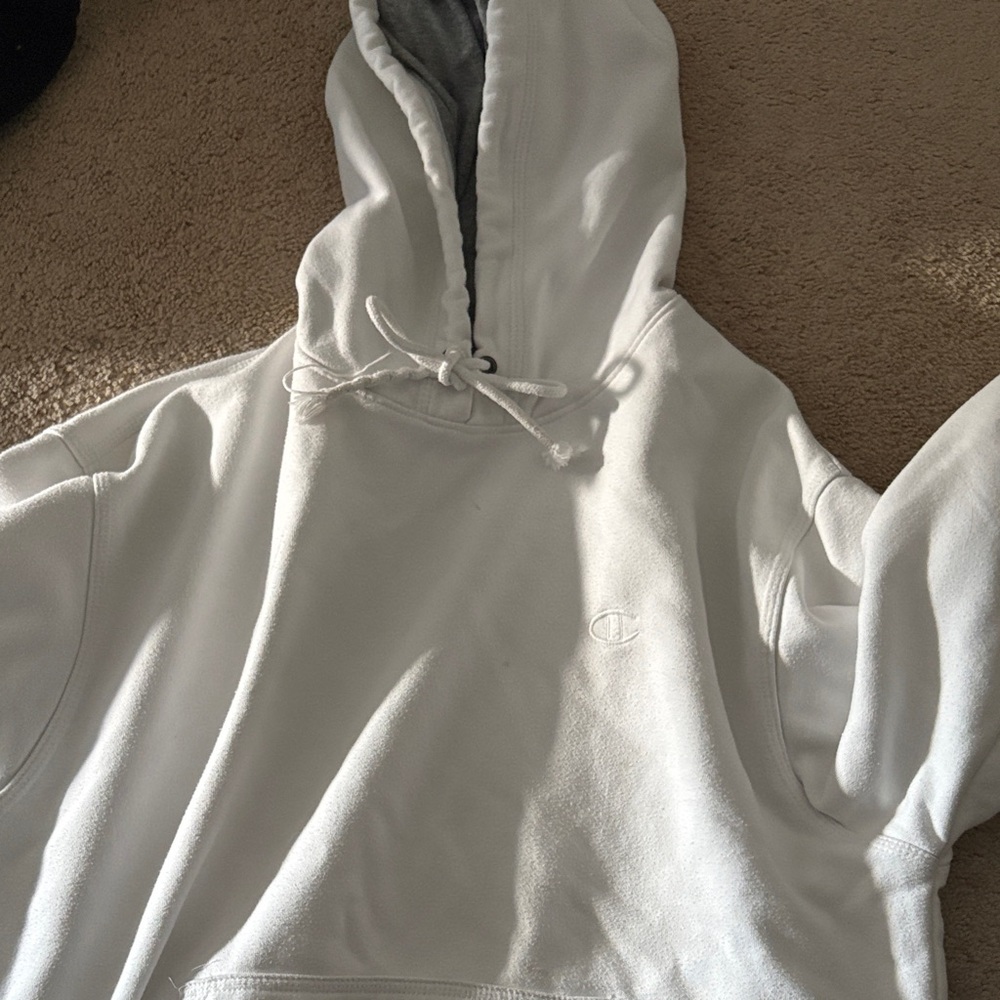 Champion Classic White Pullover Hoodie
